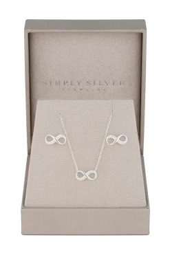 Sterling Silver 925 Infinity Set - Gift Boxed