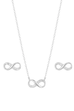 Sterling Silver 925 Infinity Set - Gift Boxed