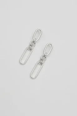Sterling Silver 925 Link Chain Earrings