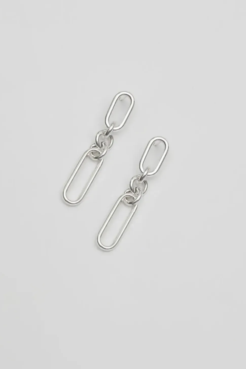 Sterling Silver 925 Link Chain Earrings