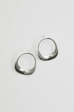 Sterling Silver 925 Open Polished Earrings