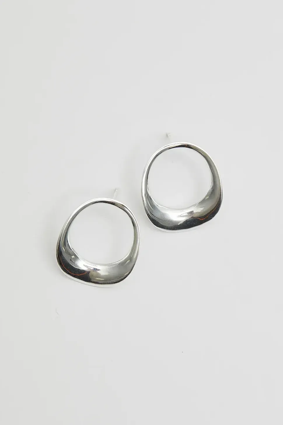 Sterling Silver 925 Open Polished Earrings