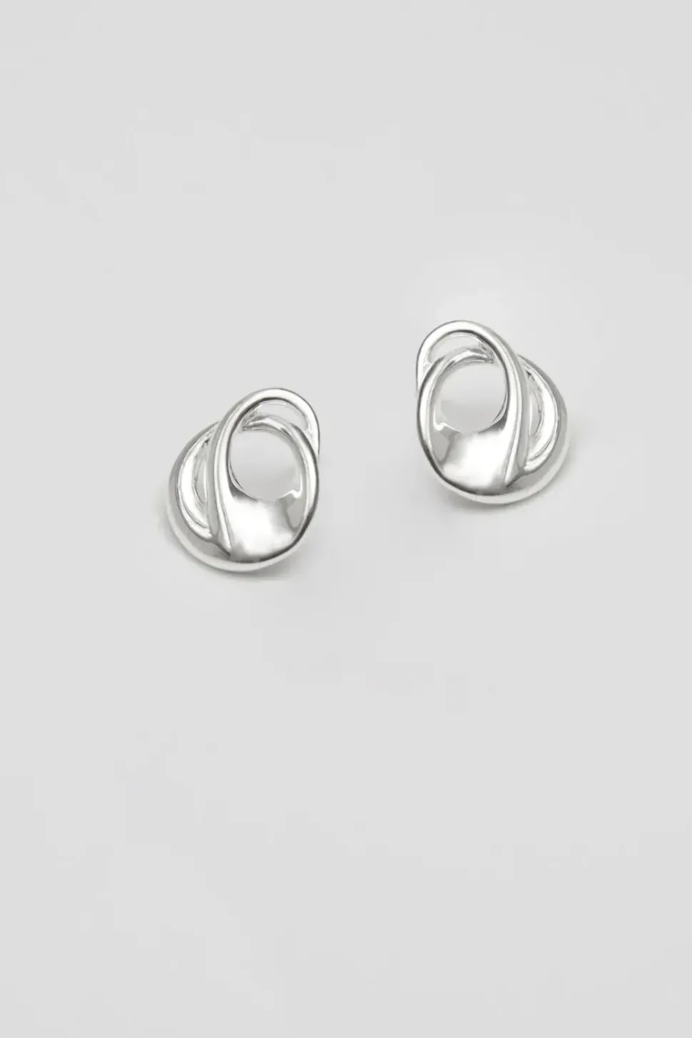 Sterling Silver 925 Organic Twisted Earrings