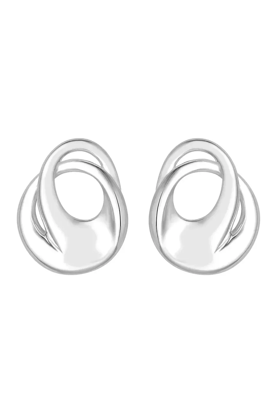 Sterling Silver 925 Organic Twisted Earrings