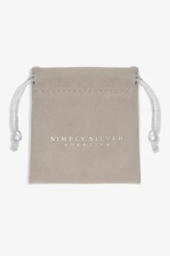 Sterling Silver 925 Polished Curve Twist Hoop Earrings