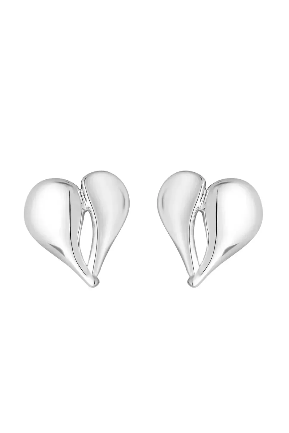 Sterling Silver 925 Polished Ridged Hoop Earrings