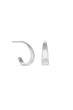 Sterling Silver 925 Polished Small Hoop Earrings
