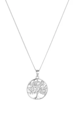 Sterling Silver 925 Silver Tree of Life Pendant Necklace