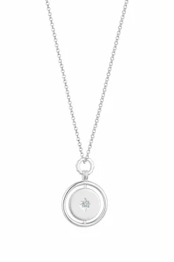 Sterling Silver 925 Star Coin Pendant Necklace