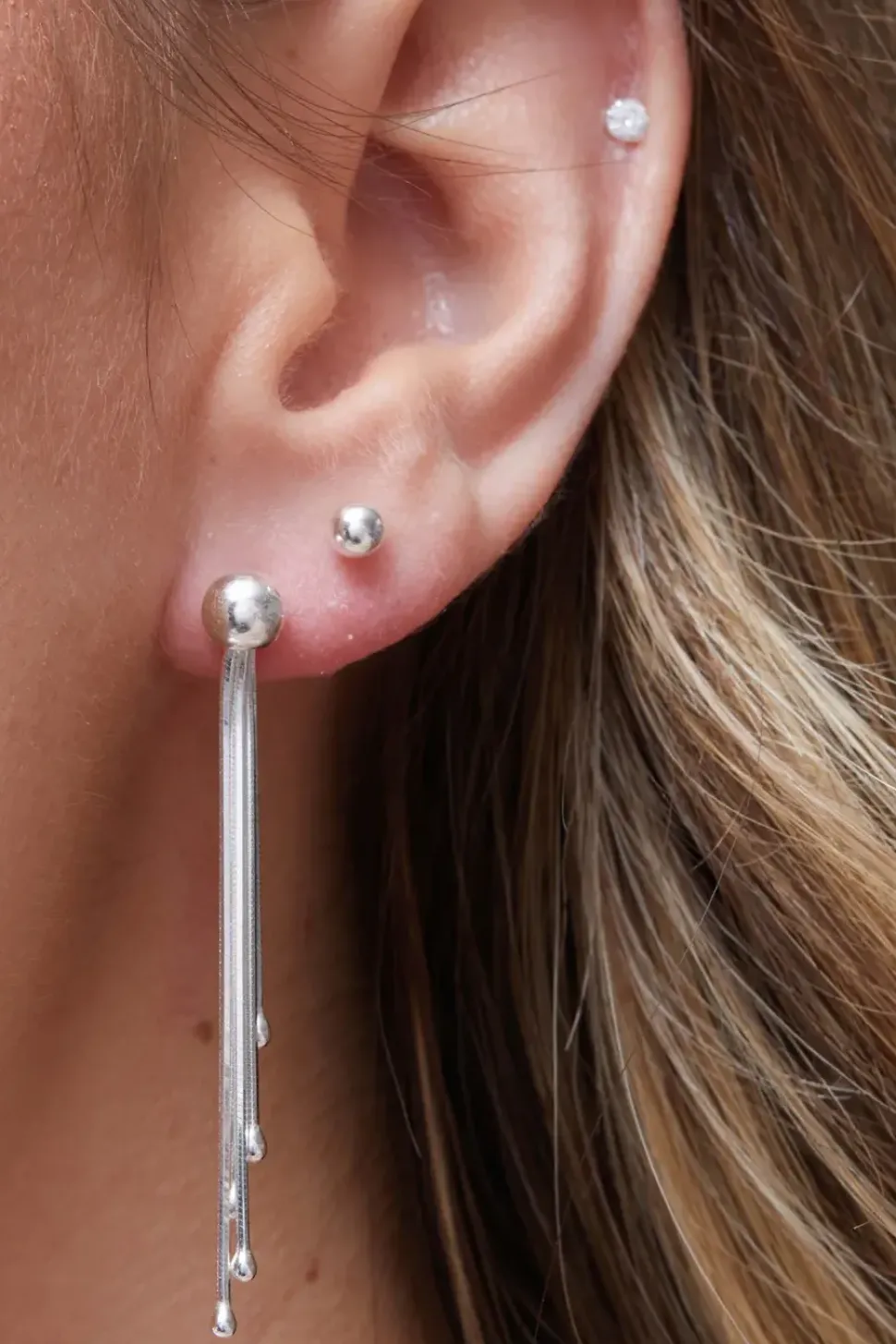 Sterling Silver 925 Tassel Drop Earrings