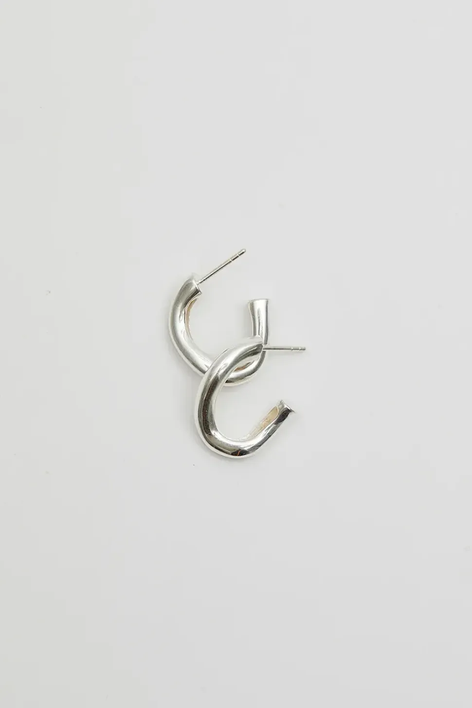 Sterling Silver 925 Twisted Hoop Earrings