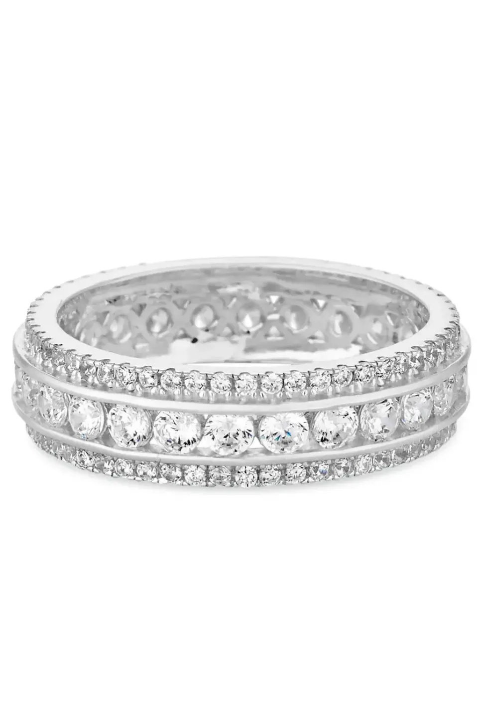 Sterling Silver 925 with Cubic Zirconia Band Ring
