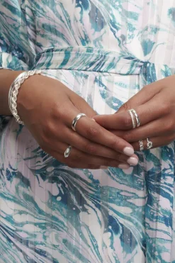 Sterling Silver 925 with Cubic Zirconia Wedding Band Ring