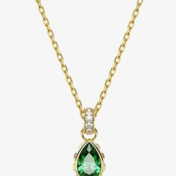 Stilla Gold Plated Pear Shaped Pendant Necklace 5648751