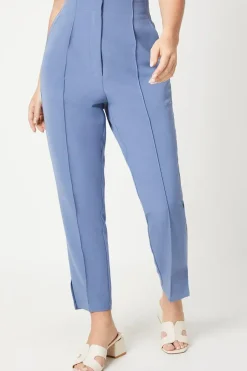 Stitch Detail Slim Leg Trousers