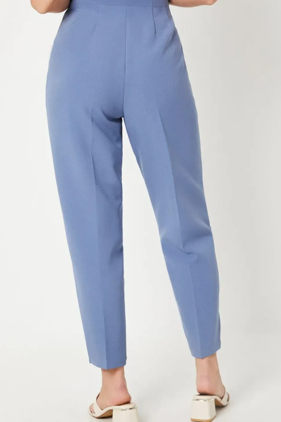 Stitch Detail Slim Leg Trousers