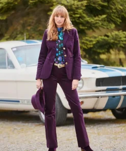 Stitch Moleskin Velvet Jacket