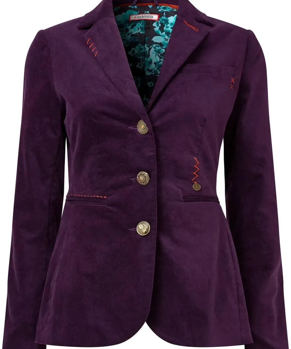 Stitch Moleskin Velvet Jacket