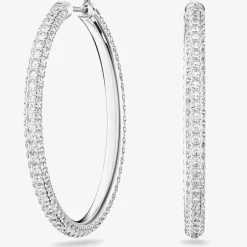 Stone Crystal Hoop Earrings 5389432