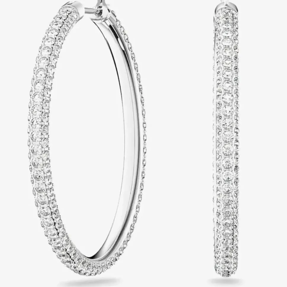 Stone Crystal Hoop Earrings 5389432