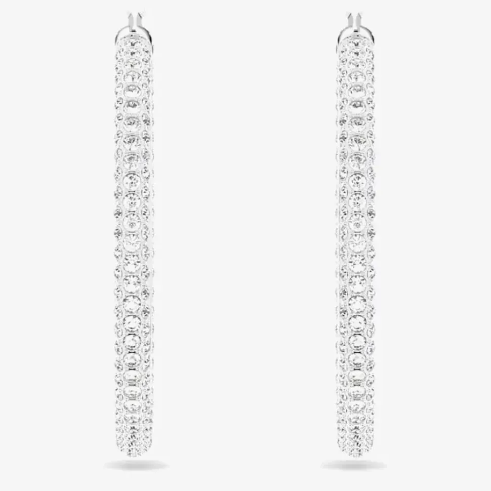 Stone Crystal Hoop Earrings 5389432