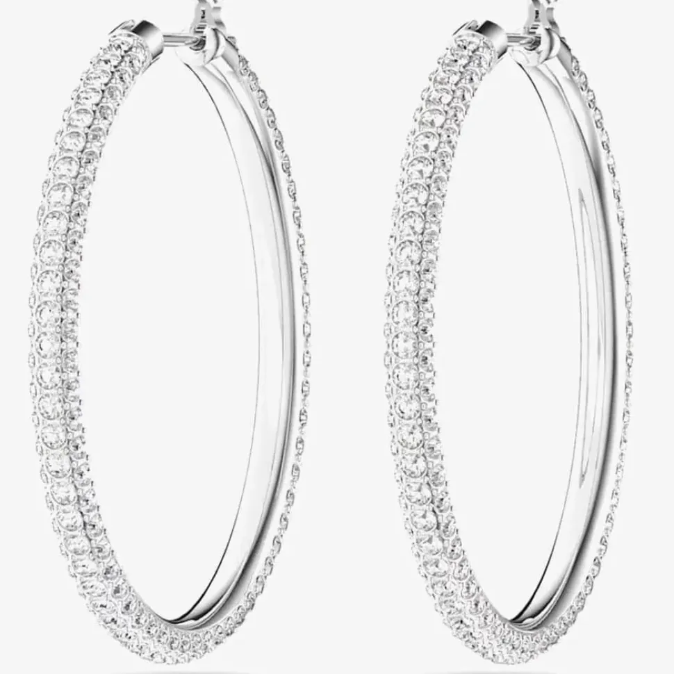 Stone Crystal Hoop Earrings 5389432
