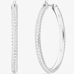 Stone Crystal Hoop Earrings 5389432