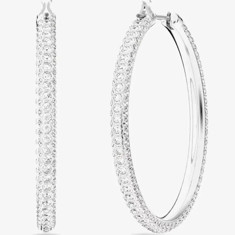 Stone Crystal Hoop Earrings 5389432