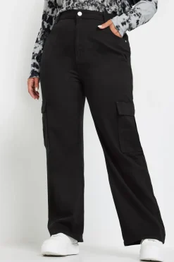 Straight Leg Cargo Jeans