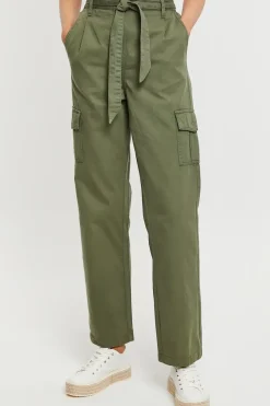 Straight Leg Cotton 'Mandy' Cargo Trousers