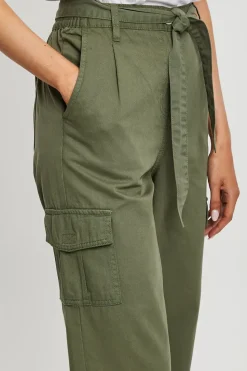 Straight Leg Cotton 'Mandy' Cargo Trousers