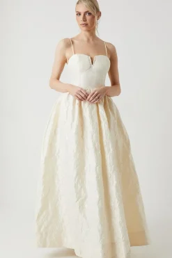 Strappy Corset Style Full Wedding Dress