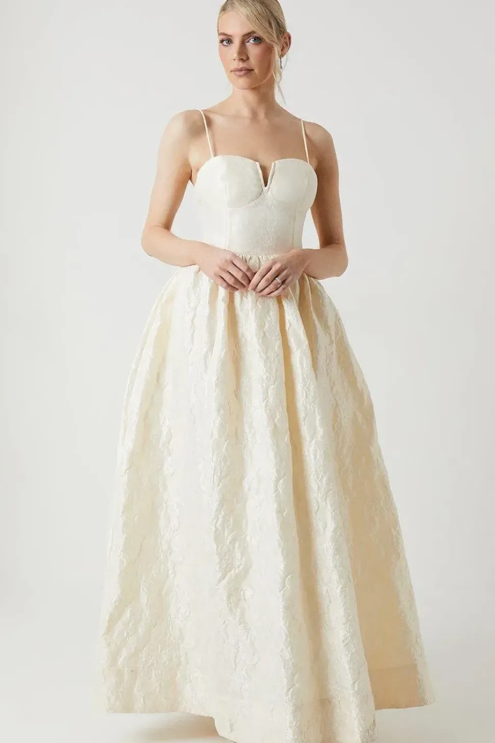 Strappy Corset Style Full Wedding Dress