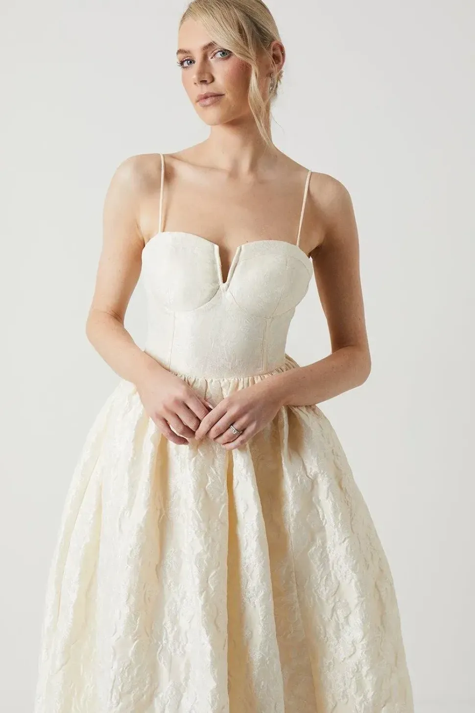 Strappy Corset Style Full Wedding Dress
