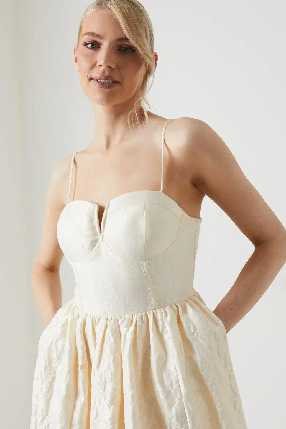 Strappy Corset Style Full Wedding Dress