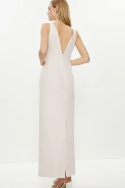 Strappy Slim Column Dress