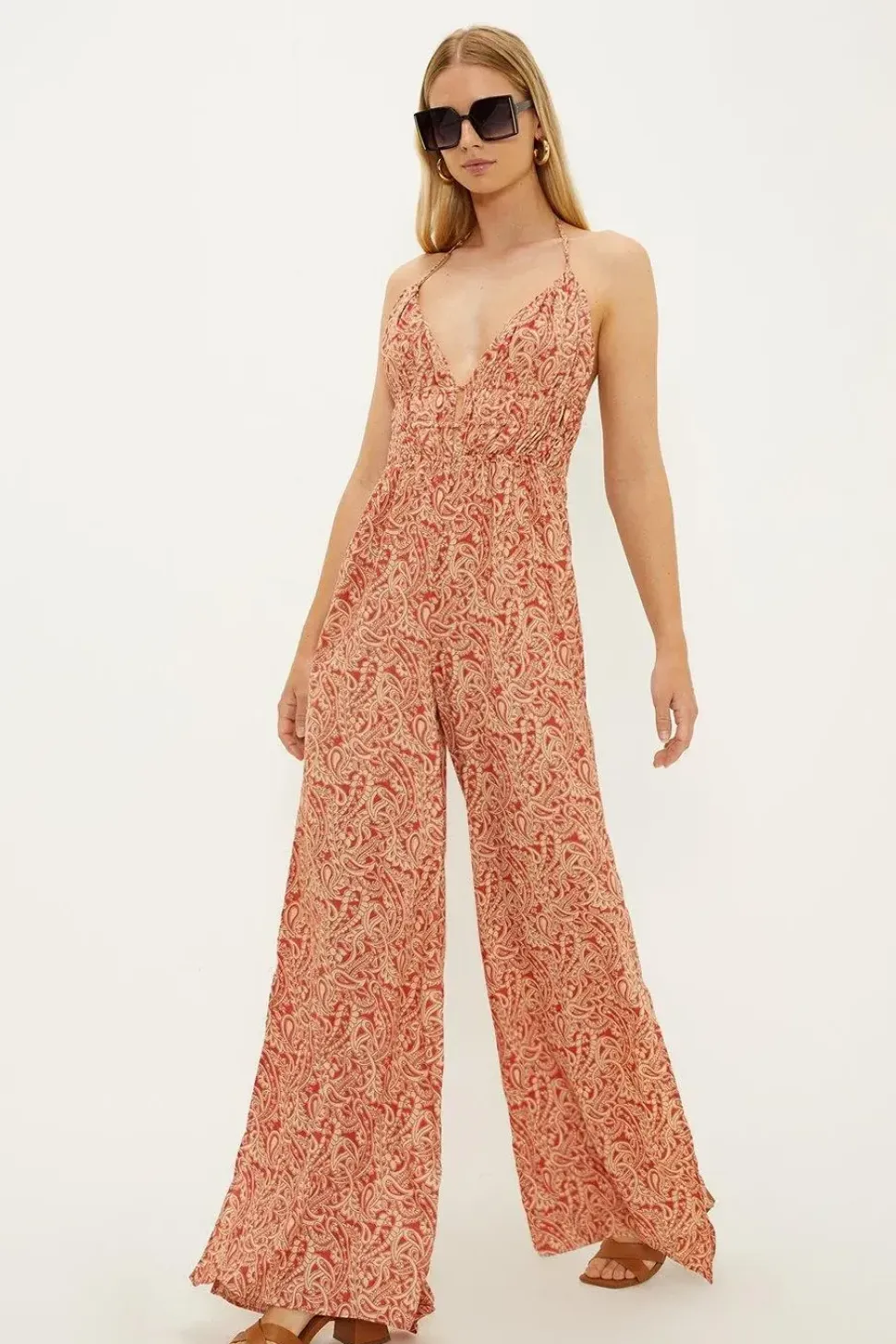 Strappy Tie Back Jumpsuit