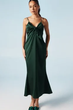 Strappy Tie Detail Bridesmaids Dress