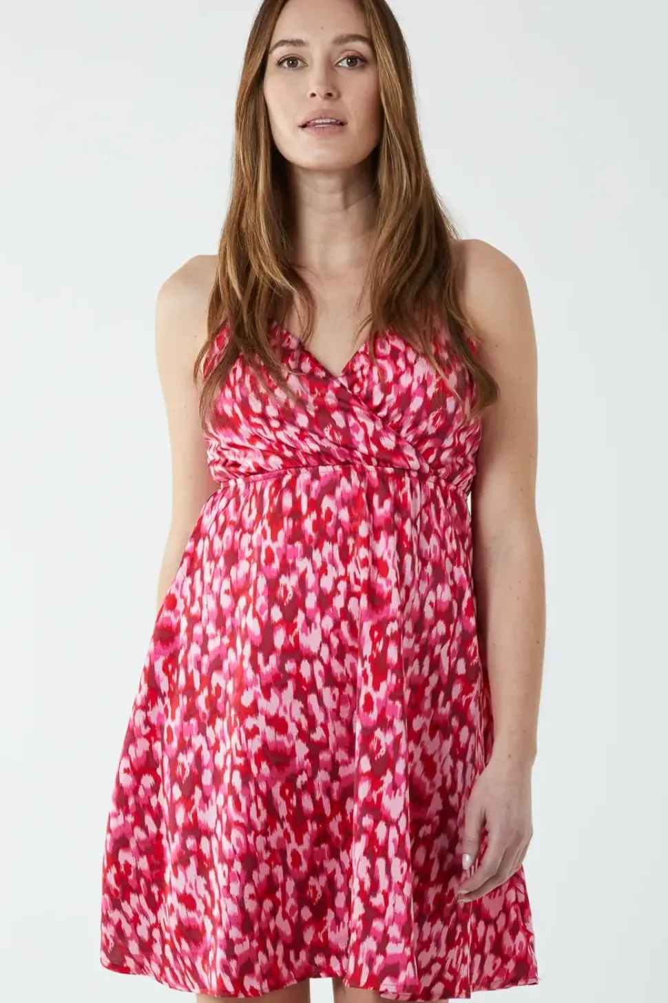 Strappy Wrap Over Mini Dress
