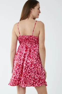 Strappy Wrap Over Mini Dress