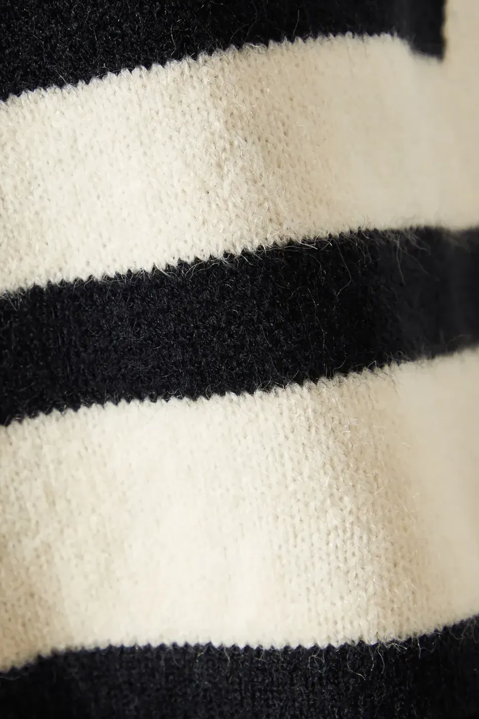 Striped Edge Crew Neck Poncho