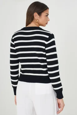 Striped Knitted Cardigan