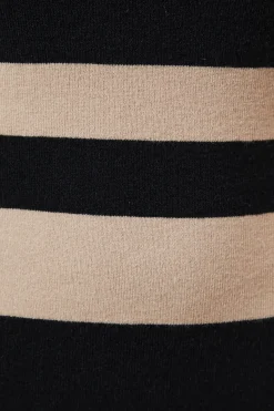 Striped Knitted Midi Dress