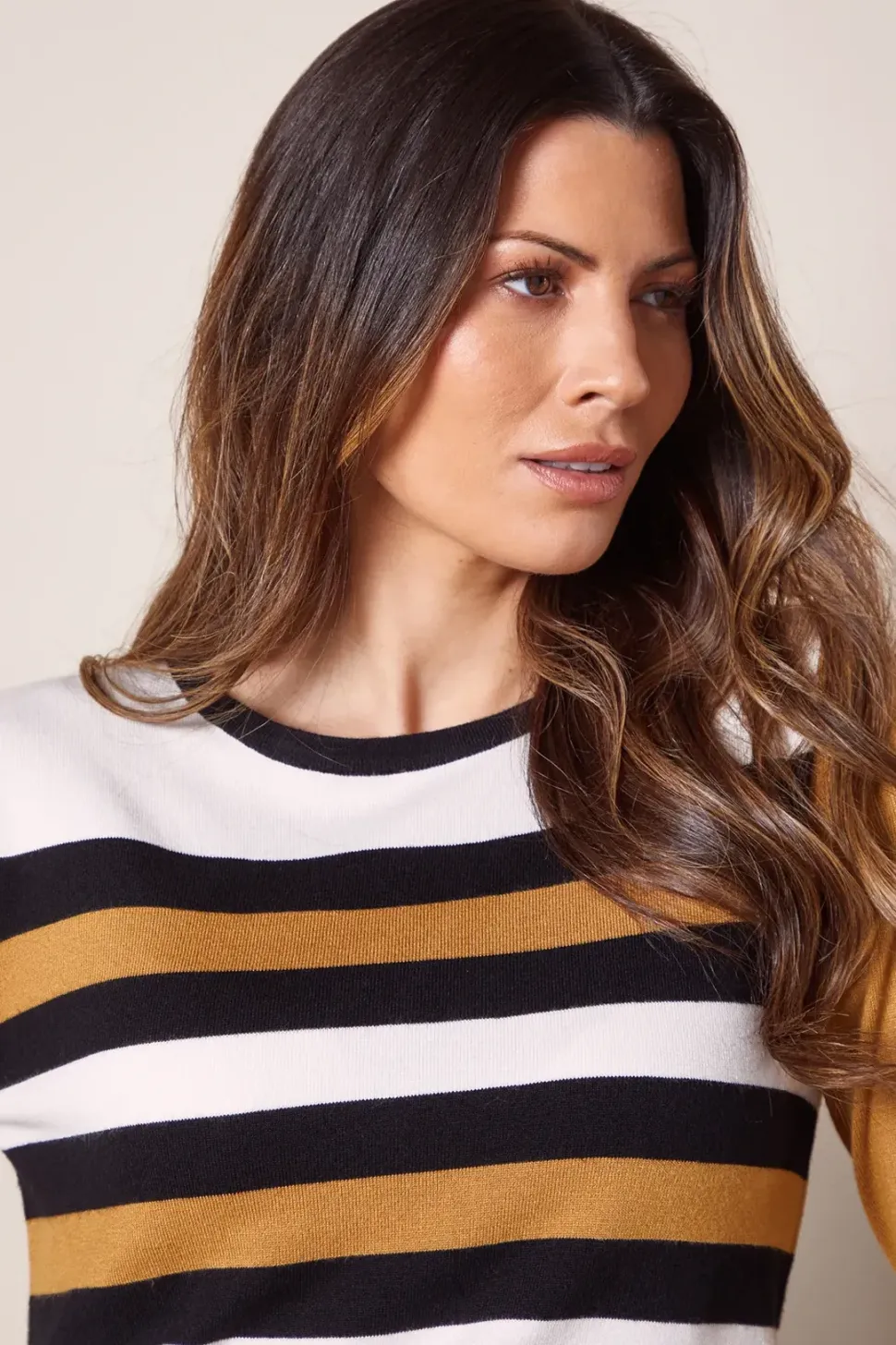 Striped Round Neck Jumper