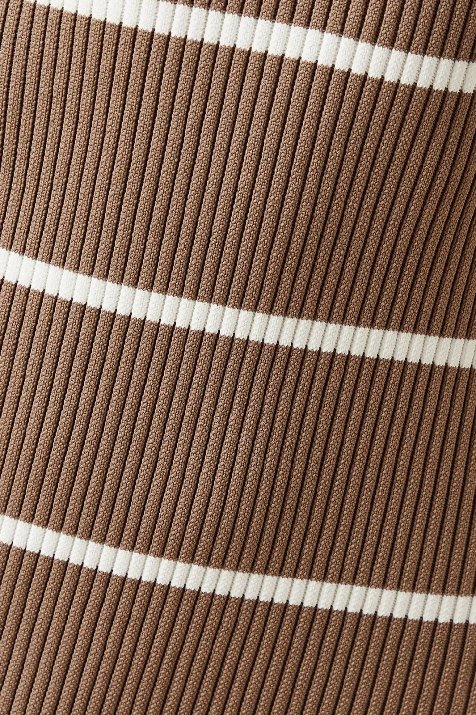 Striped V Neck Bodycon Knitted Midi Dress