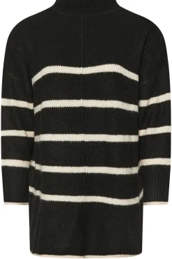 Stripe High Neck Jumper