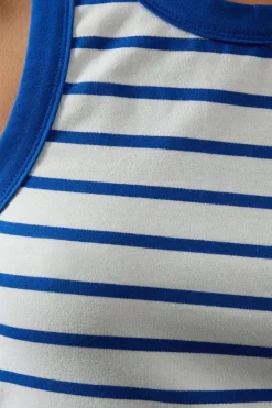 Stripe Jersey Racer Vest