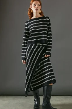 Stripe Knitted Top Co Ord