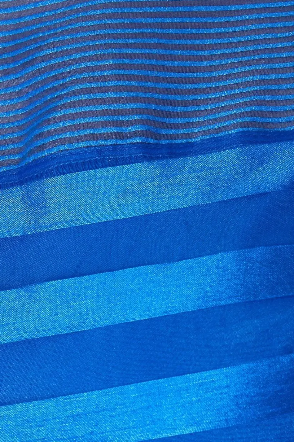 Stripe Organza Midi Dress