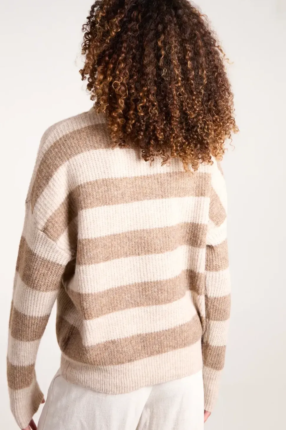 Stripe Rib Knit Jumper